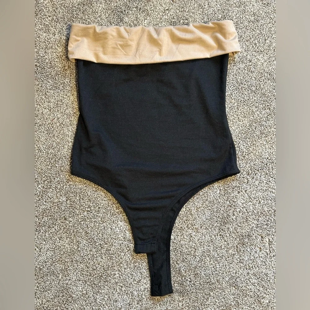 Sexy Black Stretchy Sleeveless Tube Top Bodysuit / Size Small NWOT - Picture 8 of 14